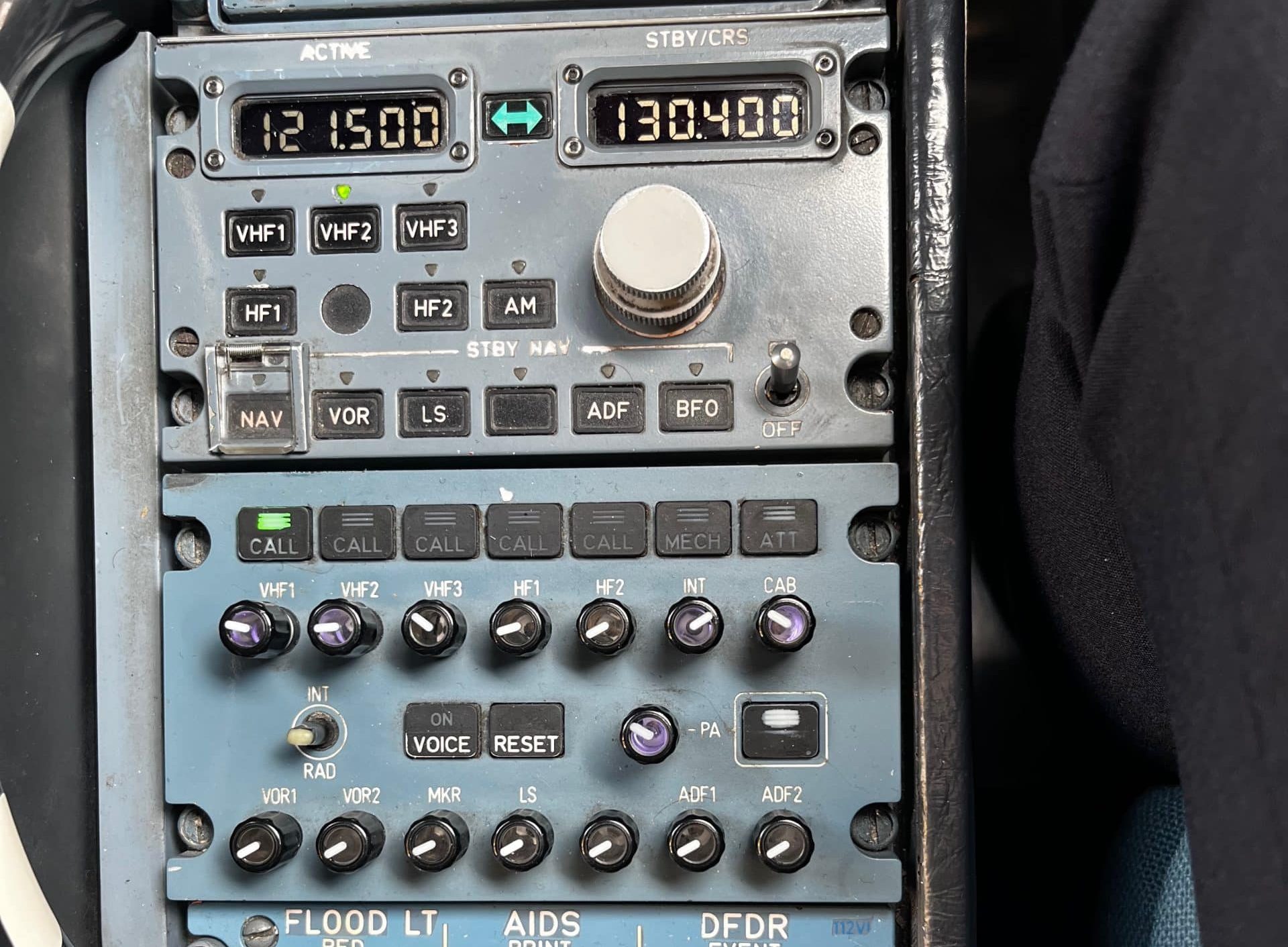 Audio Control Panel (ACP) on Airbus A320