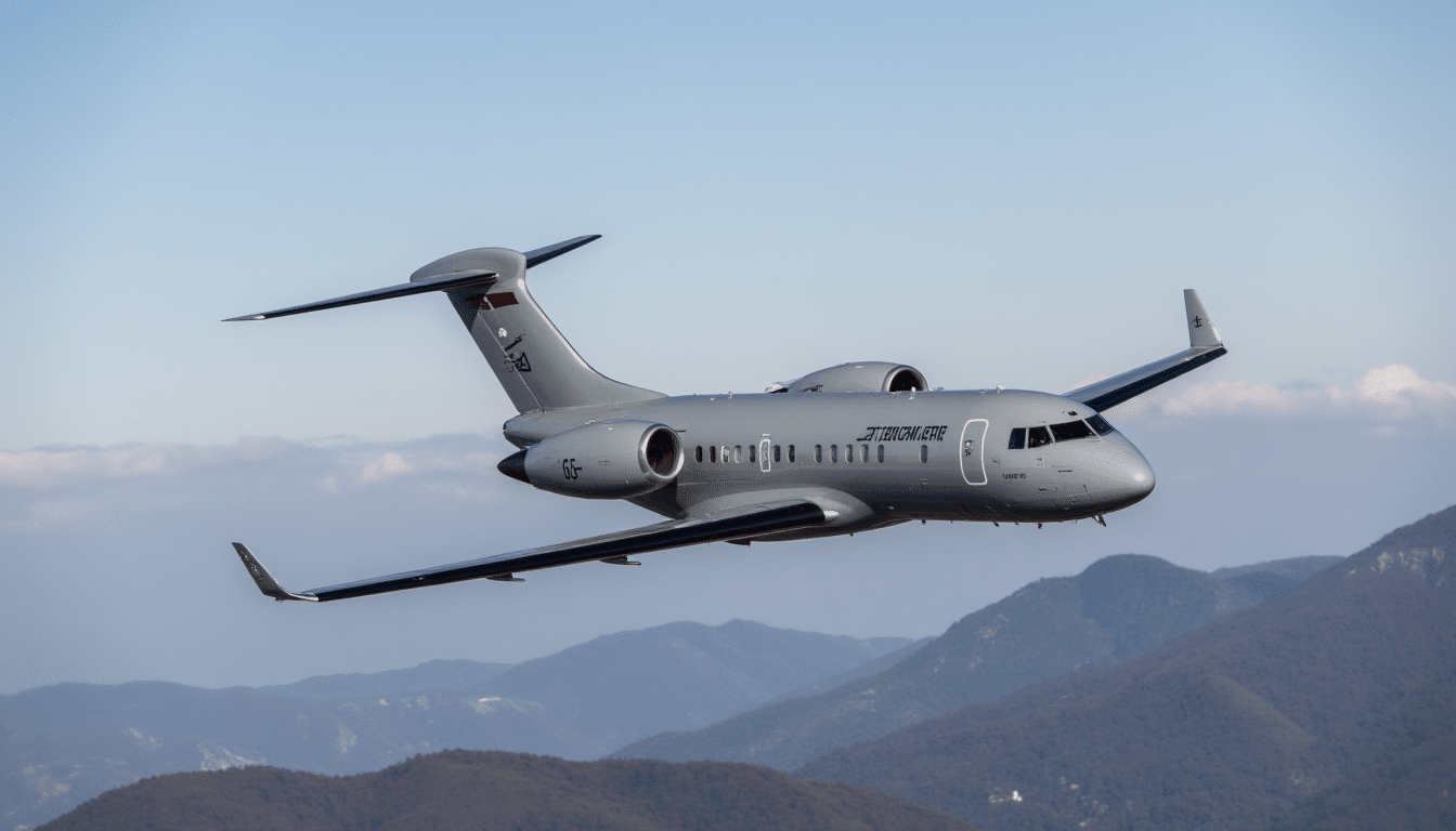 Embraer C-390 Millennium aircraft in flight – part of record backlog Q3 2025