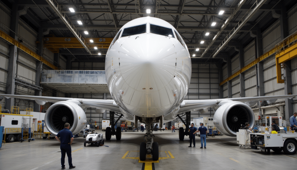 Embraer E195-E2 aircraft production at factory – Embraer backlog Q3 2025