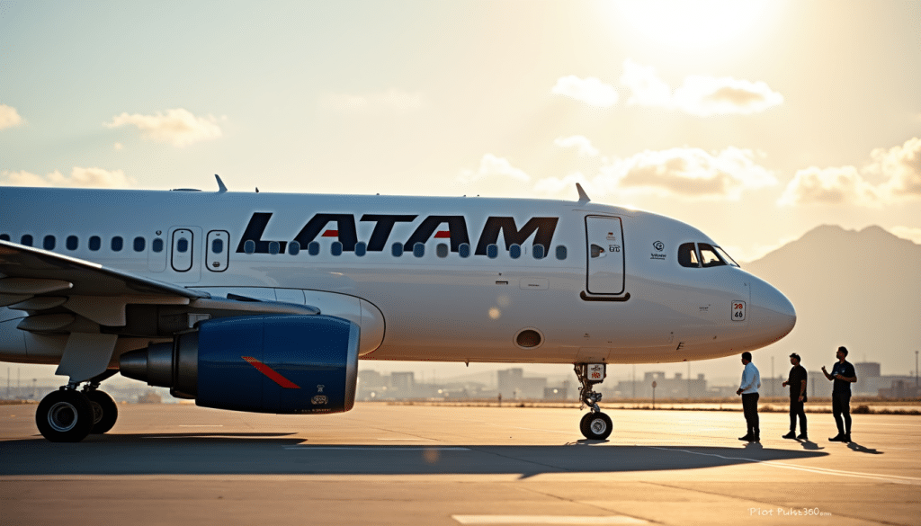 LATAM Airlines Airbus A321neo at Santiago airport showcasing fleet expansion — PilotPulse360.com