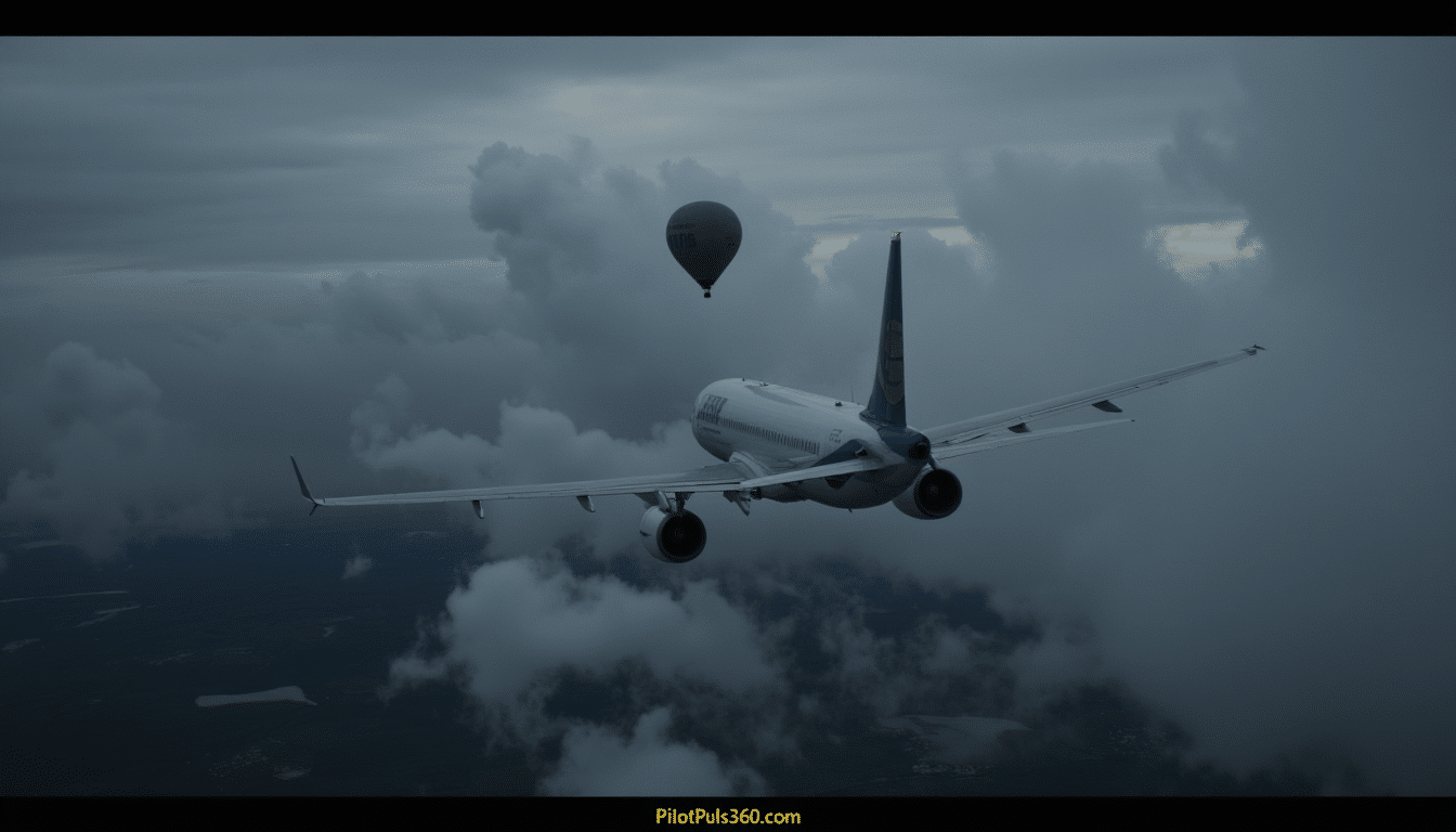Simulation of weather balloon contact with aircraft — PilotPulse360.com
