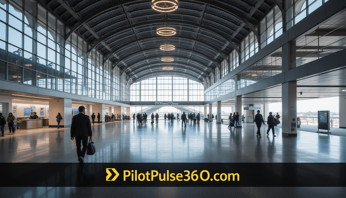 Rendering of LAX Terminal 5 rebuild with modern glass architecture — PilotPulse360.com